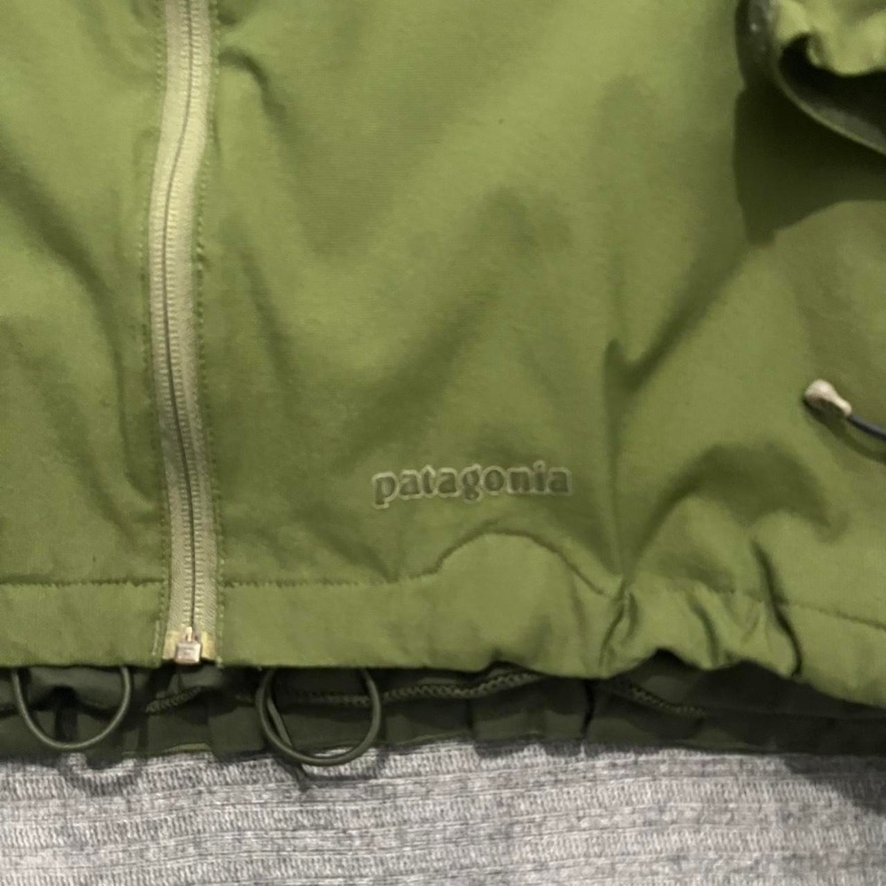 Patagonia Men's Medium Vintage Powder Keg Green Coat Rain Windbreaker Jacket - Picture 4 of 8
